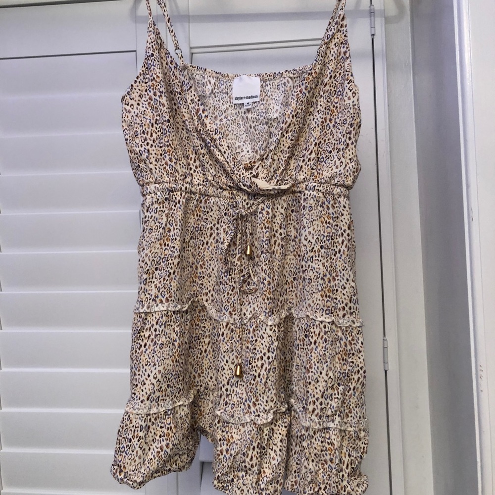 Super trendy never worn cheetah print mini dress